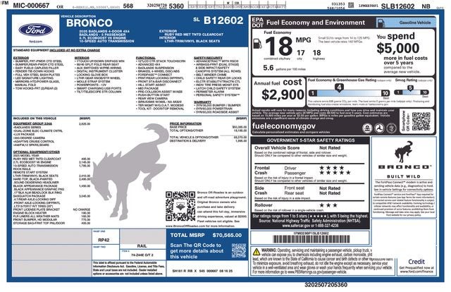 2025 Ford Bronco Badlands