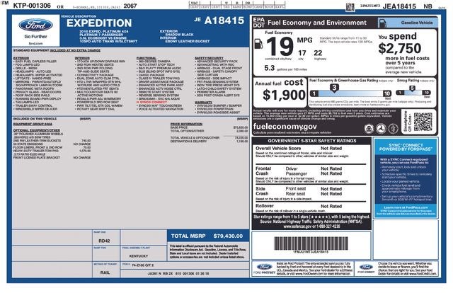 2018 Ford Expedition Platinum
