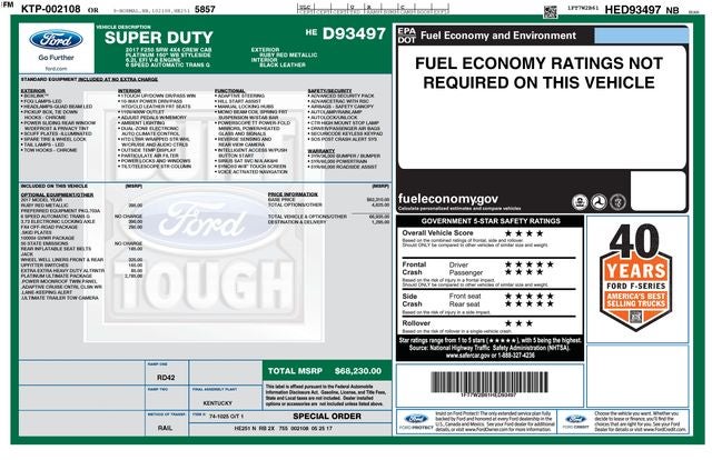 2017 Ford F-250SD Platinum