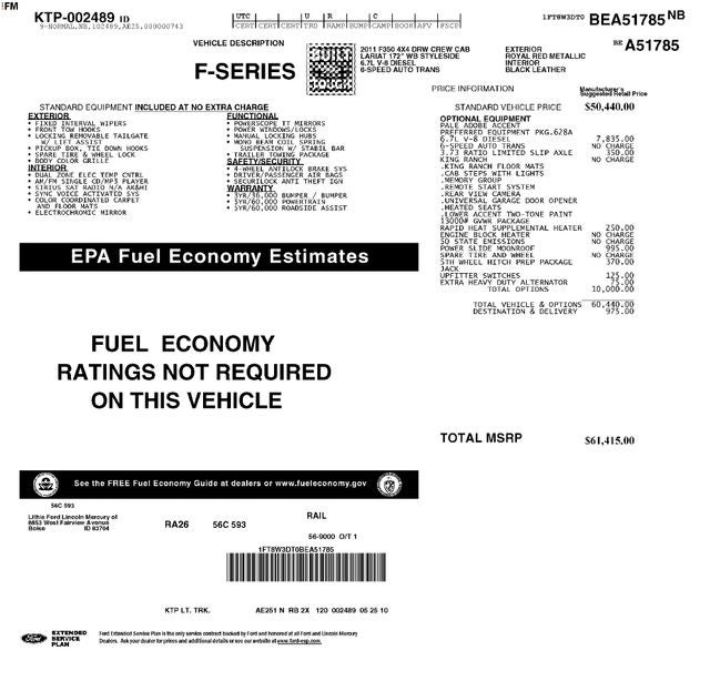 2011 Ford F-350SD King Ranch