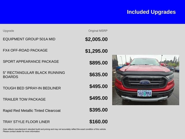 2020 Ford Ranger Lariat