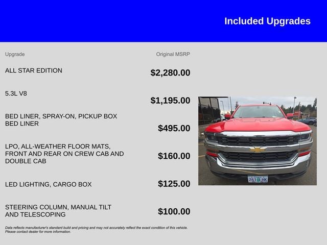 2016 Chevrolet Silverado 1500 LT LT1