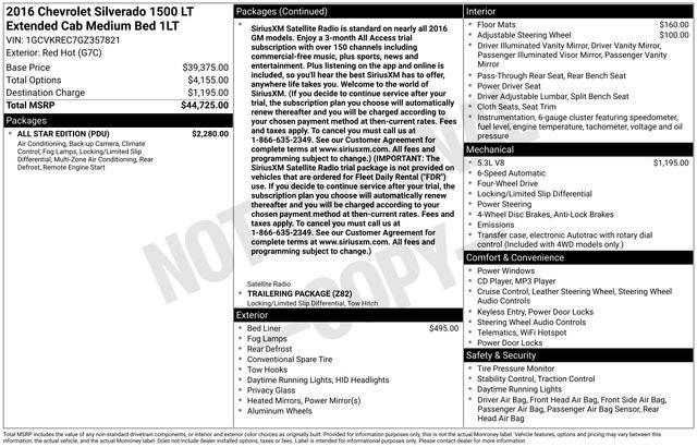 2016 Chevrolet Silverado 1500 LT LT1