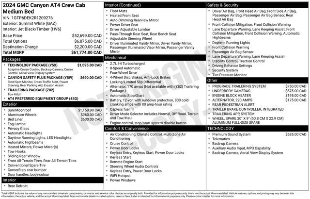 2024 GMC Canyon AT4