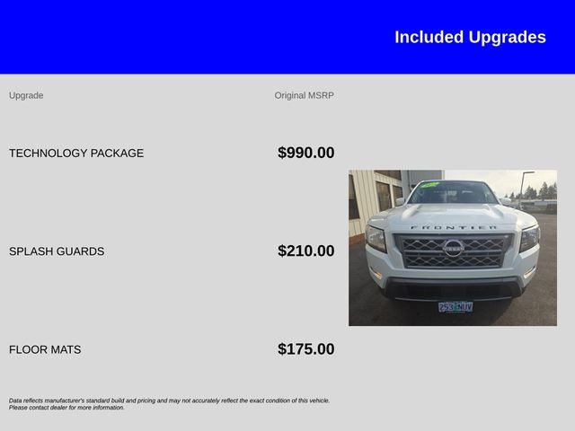 2022 Nissan Frontier SV