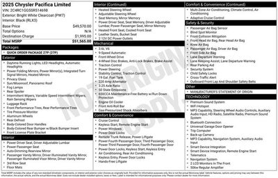 2025 Chrysler Pacifica Limited