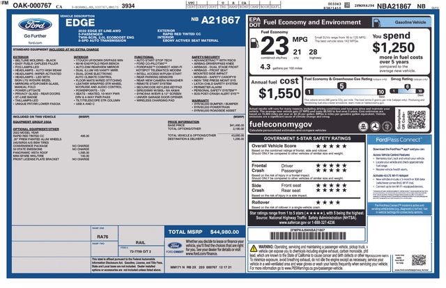 2022 Ford Edge ST Line