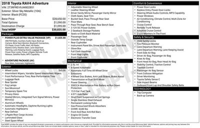2018 Toyota RAV4 Adventure