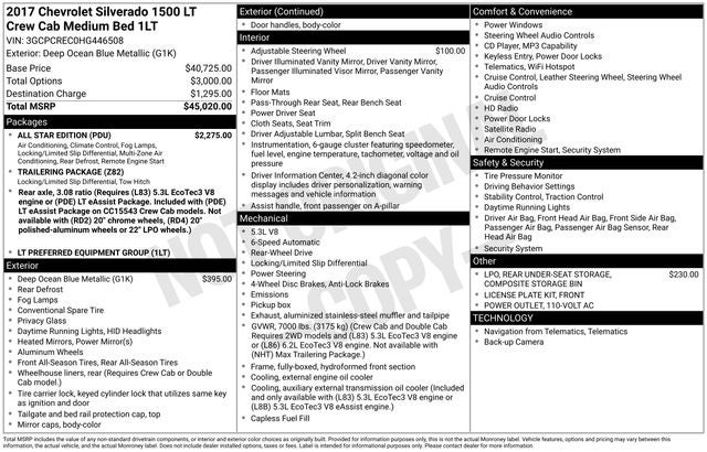 2017 Chevrolet Silverado 1500 LT LT1