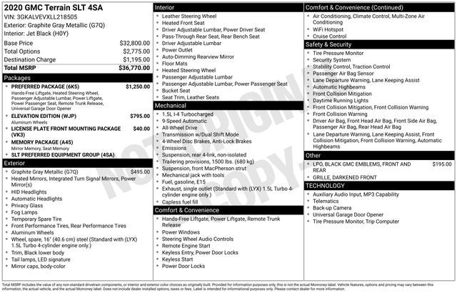 2020 GMC Terrain SLT