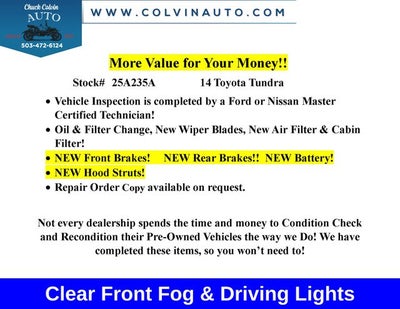 2014 Toyota Tundra SR5 4.6L V8