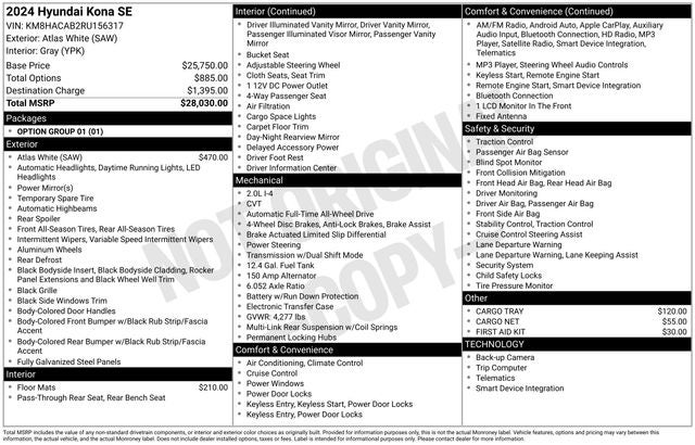 2024 Hyundai Kona SE